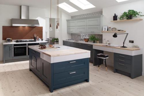 Fitzroy Hartforth Blue, Partridge Grey & Slate (Large)